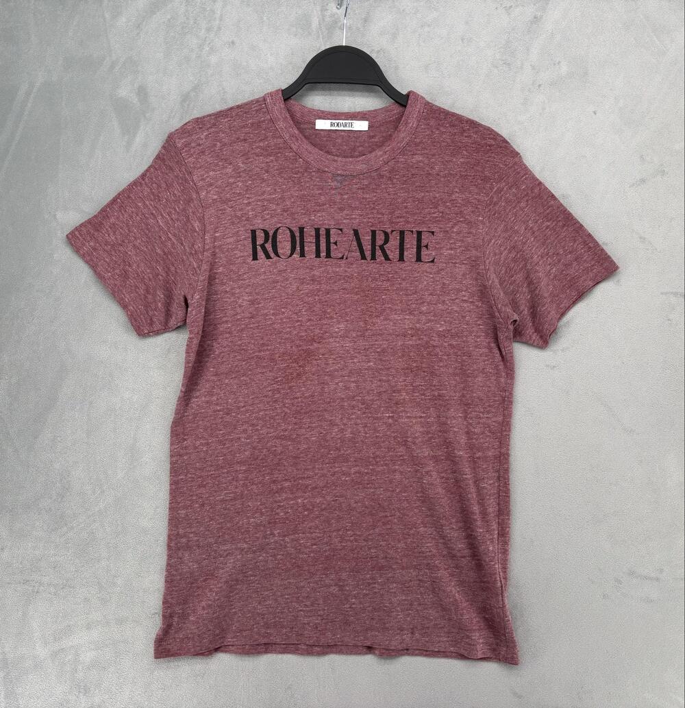 Rodarte Shirt Womens M Red Crew Neck Slim Fit Jersey Lightweight Casual